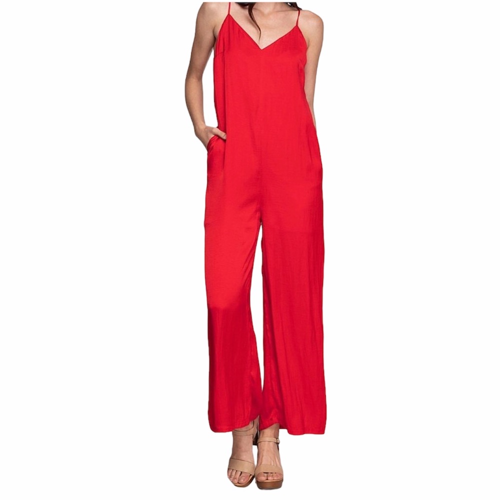 [NWT] Naked Zebra Red Jumpsuit